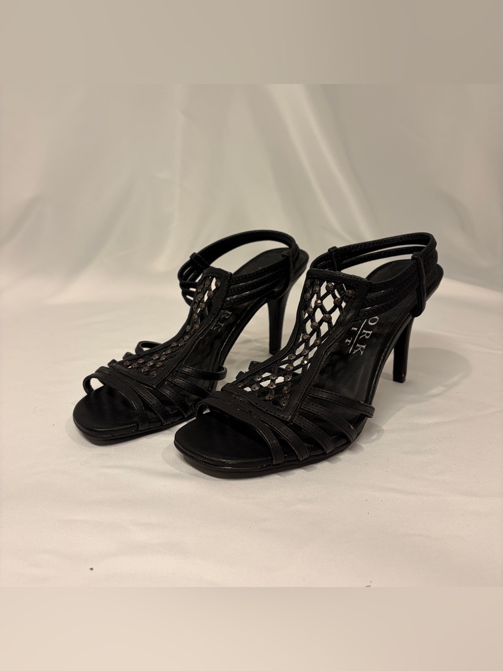New York Transit Open Toe Heels
